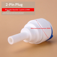 Raccord rapide manuel Yenvqee 3/8 pour tuyau d'osmose inverse, connexion RO, raccord de tuyau en plastique pour aquarium, bleu, droit