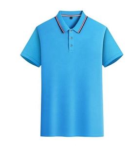 Camisetas de Manga Corta a Rayas de Diseño Nuevo para Hombre, Camisetas Polo Personalizadas de Color Sólido - Product Image 6