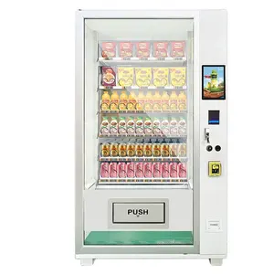 Mjaya Self-service 10.1 pouces Standard 24 heures Snack Boissons Système de refroidissement 60 Sélection Distributeur automatique à vendre