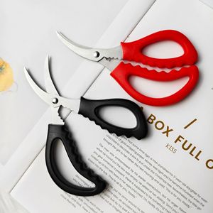 Stainless Steel Shrimp Deveining Scissors Red Ultra Sharp Kitchen Tool For Seafood Preparation - Product Image 2