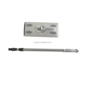 Qingle 2023 pel sekali pakai tidak ditenun, Pel datar mudah Membersihkan debu pel kering dan basah dengan 2 pegangan besi teleskopik - Product Image 3