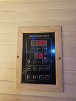 Sauna extérieur en bois massif imperméable Alphas avec poêle électrique 6 kW, sièges double couche pour jardin, cour arrière et spa à domicile
