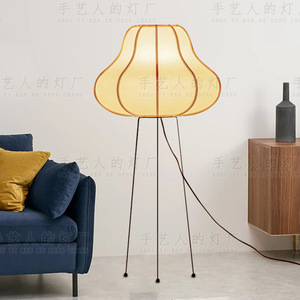 Modern Chinese Style Floor Lamp 120cm High LED Warm Light Beige For Living Room Bedroom Study <b>Zen</b> Tea Room - Product Image 2