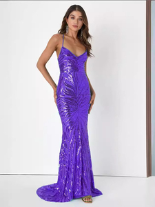 Nouvelles tenues pour femmes de style européen, très vendues - robe de soirée sexy à paillettes (4 couleurs) - Product Image 1