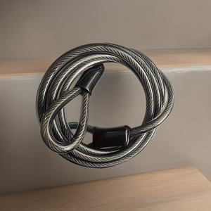 Steel Wire Rope 10mm 1.8m Plastic Coated Wear Resistant For Door And Car <b>Locks</b> - Product Image 1