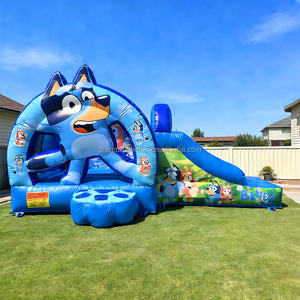 <span class=keywords><strong>Castillo</strong></span> Hinchable Comercial con Tobogán para Niños, Casa de Brinco Inflable de PVC para Alquiler - Product Image 4