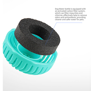 Dispensador portátil multifunción de agua reciclada <span class=keywords><strong>para</strong></span> mascotas, botella de comida, cuenco <span class=keywords><strong>para</strong></span> cachorro, <span class=keywords><strong>bebedero</strong></span> inteligente, alimentador de rompecabezas con bolsa de caca - Product Image 3