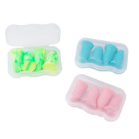 Boîte en plastique PP transparente pliable, adaptée aux bouchons d'oreilles, aux bijoux, avec couvercle anti-poussière, convient aux boucles d'oreilles