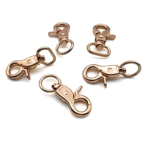 Wholesale Snap Gold Buckle Keychain Accessories Handbag Strap Clasps Lobster Swivel Trigger Clips Metal Hook Buckle