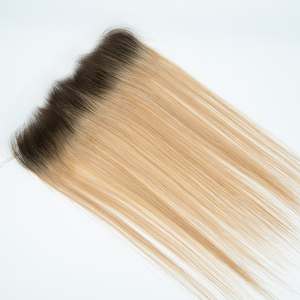 ท็อปเปอร์ผมแท้รัสเซีย Yuanzhen Hairline Front Toppers พร้อมเชือกผูกสำหรับผู้หญิง  ขนาด 13x2 นิ้ว  แบบลูกไม้ด้านหน้า - Product Image 4