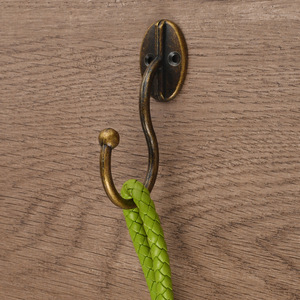 Antique Style Wall Mount <b>Coat</b> Hook Zinc Alloy Bronze Finish Bathroom Clothing Storage Hook Round Shape B261 - Product Image 4