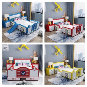 <span class=keywords><strong>Lit</strong></span> simple en bois confortable <span class=keywords><strong>pour</strong></span> garçon Meubles de chambre à coucher sur le thème de la <span class=keywords><strong>voiture</strong></span> durables <span class=keywords><strong>pour</strong></span> salle à manger Salon Hôtel Villa Appartement Entrepôt - Product Image 6