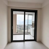 Système de porte coulissante en profilé métallique robuste pour terrasse, balcon, patio, cour, entrée de villa moderne