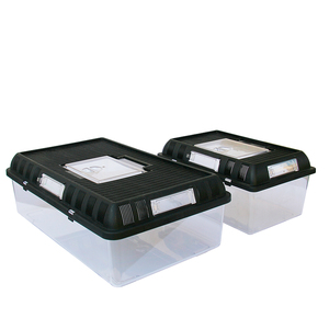 Plastic <strong>Reptile</strong> <strong>Enclosure</strong> Breeding Box Plastic <strong>Stackable</strong> <strong>Reptile</strong> Terrarium for Snake Frog 16.4x10.2x5.7 Inch - Product Image 2