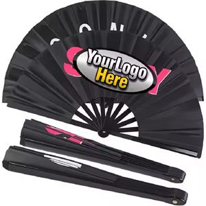 Éventail pliant classique imprimé et peint sur mesure, élégant et moderne, en bambou, pour cadeaux d'affaires et promotionnels - Product Image 6