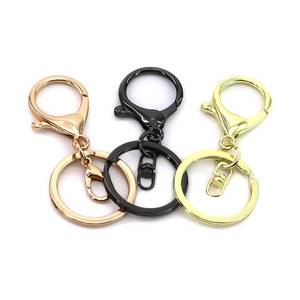 Black lobster clasp rotating <b>dog</b> leash claw clip with keyring, gold zinc alloy, ISO <b>light</b> keychain, UV printing, 1 color - Product Image 4