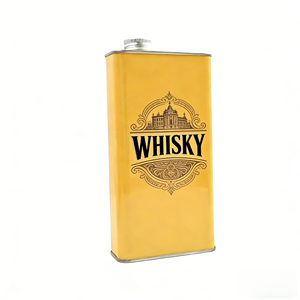 Canhojalata de vino de Metal de 700ml/750ml con botella de plástico interior para Vodka <span class=keywords><strong>Brandy</strong></span> Whisky Gin Rum Tequila - Product Image 4