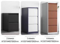 Armoire de classement métallique verrouillable de type tiroir en acier, vente en gros d'usine, pour bureau, usine et atelier