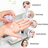 Flacon vide en verre de 30 ml, forme ronde, pour cosmétiques, séparateur de lotion, coloré, à épaule plate, pour fond de teint liquide, avec impression sérigraphiée