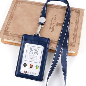 Portefeuilles en cuir véritable avec cordon de cou et porte-cartes pour le bureau - Product Image 3