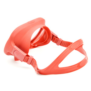 Masque de plongée en silicone liquide, verre trempé à une seule fenêtre, anti-buée, pliable, vue large à 180°, sports nautiques, DM 408 - Product Image 3