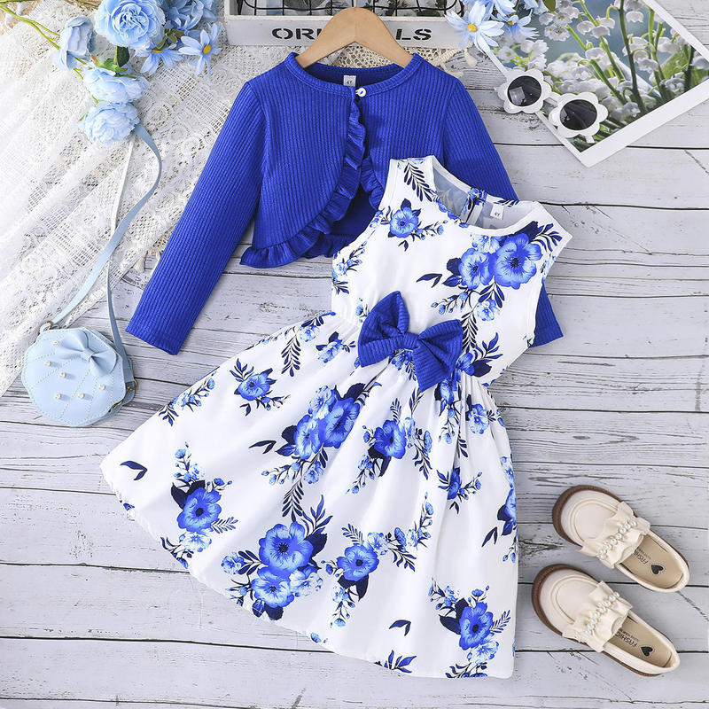 European Style Children Dress Girls Floral