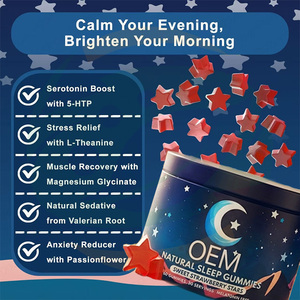 Gummies naturels pour le sommeil à base de plantes chinoises pour adultes, saveur fruitée, supplément à croquer pour favoriser le sommeil, sans OGM, sans colorants artificiels - Product Image 5