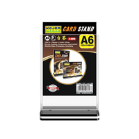 Haute qualité carte photo clair acrylique gratuit petit cadre d'affichage vertical support de signe debout support de signe de Table