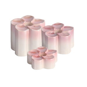 ของตกแต่งดอกลีลาวดีเซรามิก 3 มิติ รุ่นใหม่ 3 ขนาด <span class=keywords><strong>สีชมพู</strong></span>พาสเทล งานศิลปะ<span class=keywords><strong>ด</strong></span>อกไม้ สำหรับตกแต่งห้องนั่งเล่นและห้องนอน - Product Image 3