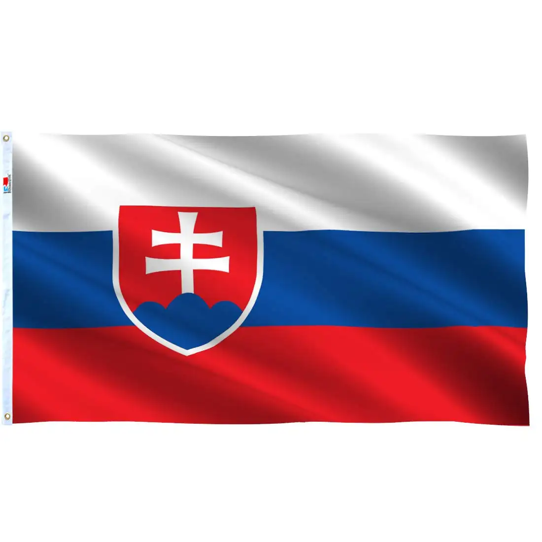 Cúp bóng đá châu Âu 2024 đội cờ 3x5 ft slovak cờ trắng đỏ xanh Slovakia trang trí không thấm nước