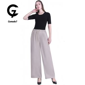 Pantalones Maxi 3D de Moda para Mujer Comodo7, Cintura Alta, Pierna Ancha, Transpirables, Ecológicos, con Cordón Ajustable, Casuales, Rectos - Product Image 1