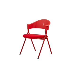 Moderna <span class=keywords><strong>sedia</strong></span> da ufficio <span class=keywords><strong>in</strong></span> metallo rosso <span class=keywords><strong>regolabile</strong></span> <span class=keywords><strong>in</strong></span> <span class=keywords><strong>altezza</strong></span> impilabile Design <span class=keywords><strong>senza</strong></span> <span class=keywords><strong>ruote</strong></span> per la formazione di accoglienza visite dei visitatori della conferenza - Product Image 2