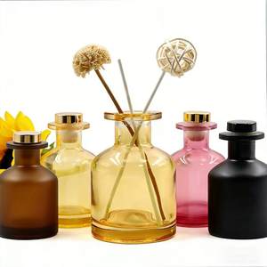 Venta al por Mayor de Botellas de Perfume Redondas de Lujo de 50 ml, Botellas de Vidrio Transparentes Recargables, Botellas Difusoras de Fragancia - Product Image 1