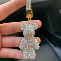 Porte-clés Ours Violent de Style Influenceur, Créatif et Personnalisé, Accessoire de Voiture, Breloque de Sac, Bijou Unique Inspiré d'Instagram