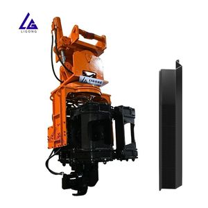 Hocheffizienter Seitengriff-Pfahltreiber für Bagger verbessert Pfahlrammgeschwindigkeit und -genauigkeit bei Spundwandbau - Product Image 1