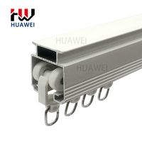 Accessoires pour rail de rideau HUAWEI : Rouleau silencieux en plastique, crochet coulissant, patin pour rail de rideau, pour hôtel et maison