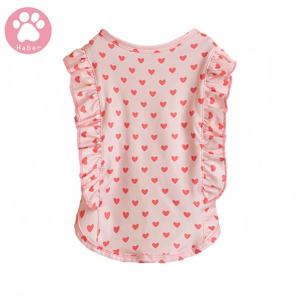 חם מכירה אישית חולצה ללא שרוולים לכלבים נופלים החורף חמוד אהבה דפוס לב עשוי פוליאסטר - Product Image 6