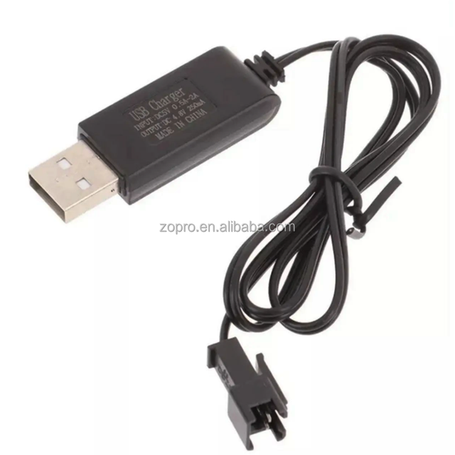 Toy Battery Charger 3.6V 4.8V 6V 7.2V Charging Battery Pack Overcharge protection USB Charging Line