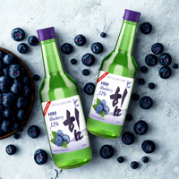 Alcool de soju à prix compétitif Liqueur de myrtille Vente en gros Boisson alcoolisée coréenne fabriquée au Vietnam Fabricant