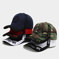 Gorra de Béisbol Personalizada con Bordado NY, Diseño de Bloques de Color en PVC, 6 Paneles, Visera Curva, Gorra Deportiva Casual para Exteriores, Ajustable