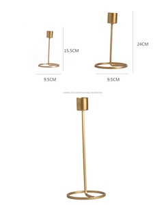 Rnaments Wedding Celebration Decoration OME omantic Dinner andle ought rould ron andandlestick - Product Image 3