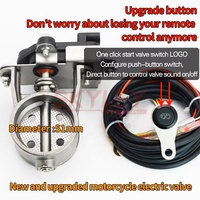 Système d'Échappement à Valves en Acier Inoxydable 51 60 63mm pour Motos, Son Locomotive, Contrôle Électronique par Bouton-Poussoir, Nouvelle Boîte