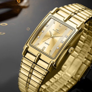 Montre à quartz carrée pour homme, acier inoxydable, étanche, classique, mode business, montre-bracelet - Product Image 6