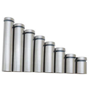 Stainless Steel Square/Round Advertising <b>Nails</b> 25X25 to 25X100 Durable <b>Wall</b>-Mounted Hardware for Sign and Glass Display - Product Image 2