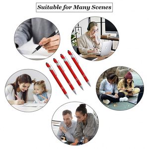 Stylo à bille classique de luxe en métal de haute qualité avec stylet tactile, personnalisable avec logo, idéal pour la promotion, stylo en plastique pour papeterie - Product Image 5