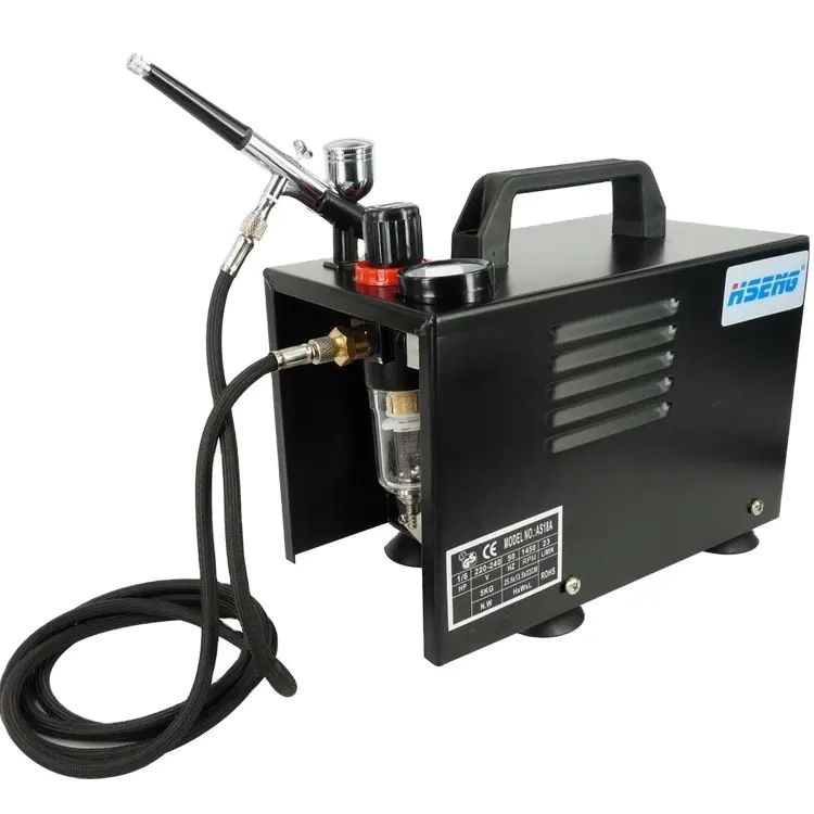 AS18AK 43 Psi Airbrush Compressor With Anti-scalding Cover With Full Surrounding Enclosure Design