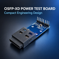 Carte de test d'alimentation OSFP-XD 800G 1.6T compatible 3.3V DC 2A I2C pour les vérifications de mise sous tension des modules optiques dans les lignes pilotes d'usine