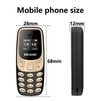 Teléfono Móvil Mini BM10 2G GSM Doble SIM en Espera, Baja Radiación, Teléfono de Botones Pequeño de Bolsillo, Teléfono de Respaldo Portátil