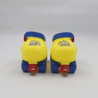 Patins à roulettes Yijiu Yijiu pour enfants, mignons et brillants, style macaron, taille réglable, coque en PP, maille en velours, ABEC-7, patins lumineux clignotants
