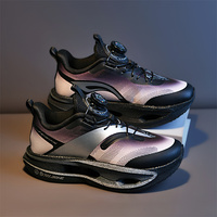 Chaussures de basket-ball pour garçons 2026, nouveau style, avec boucle pivotante, antidérapantes, respirantes, tige en EVA, doublure en maille, semelle intermédiaire en TPR